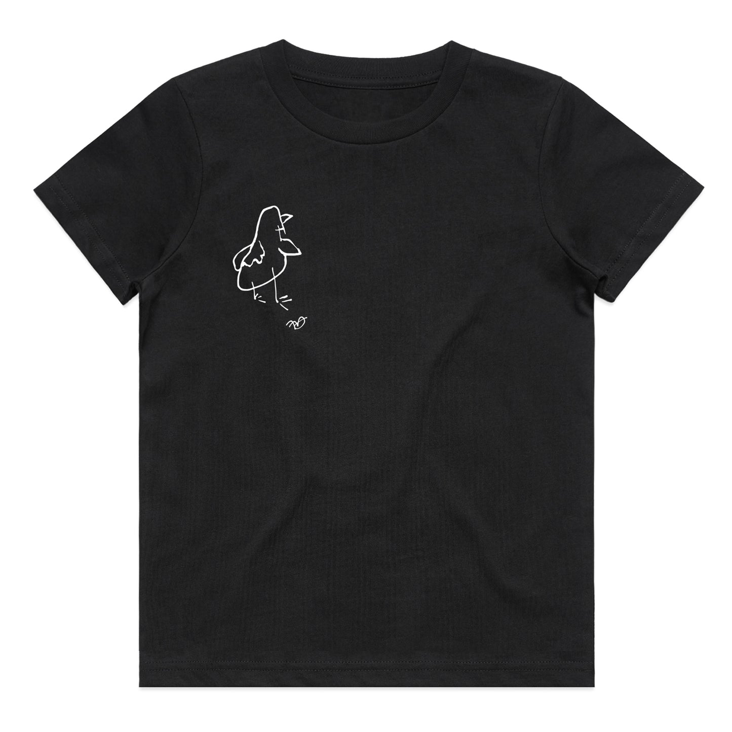 Kids 'Frank White' T-shirt - Black
