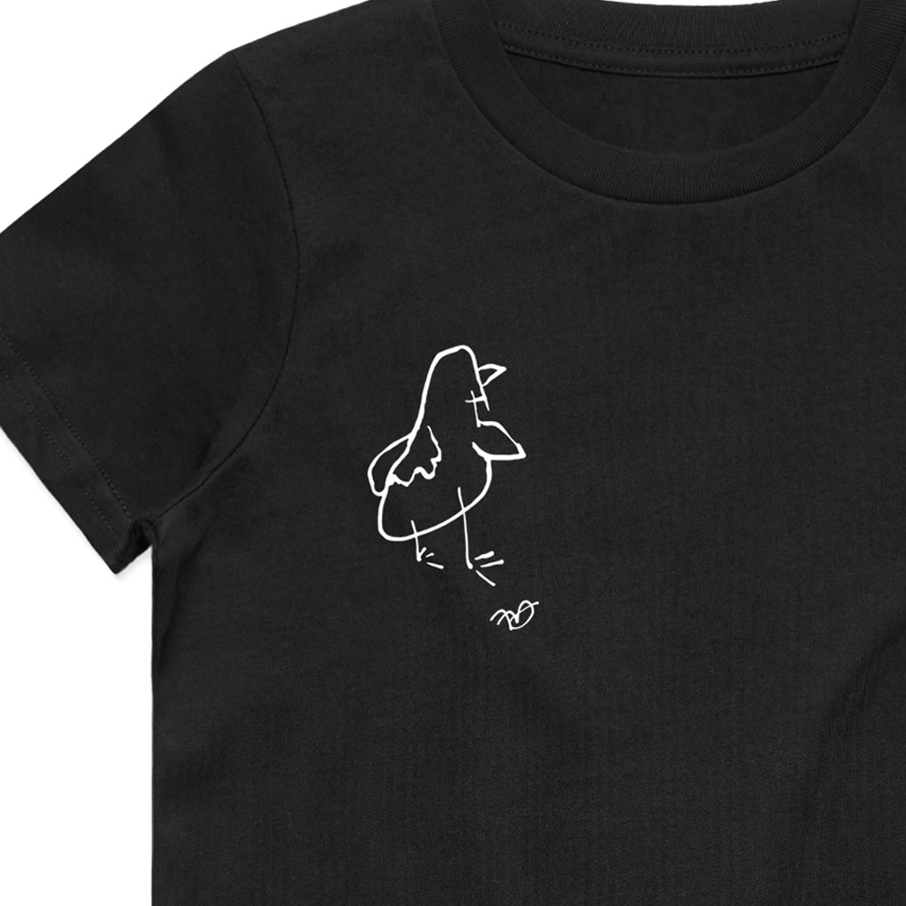 Kids 'Frank White' T-shirt - Black