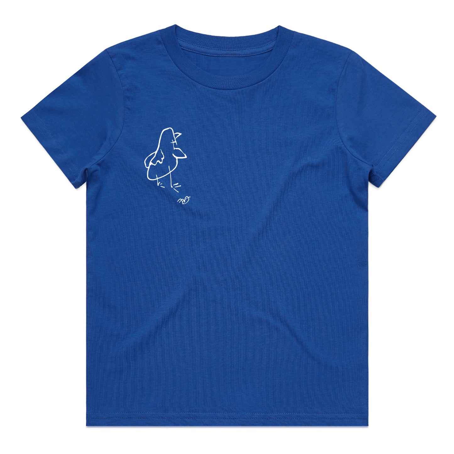 Kids 'Frank White' T-shirt - Blue