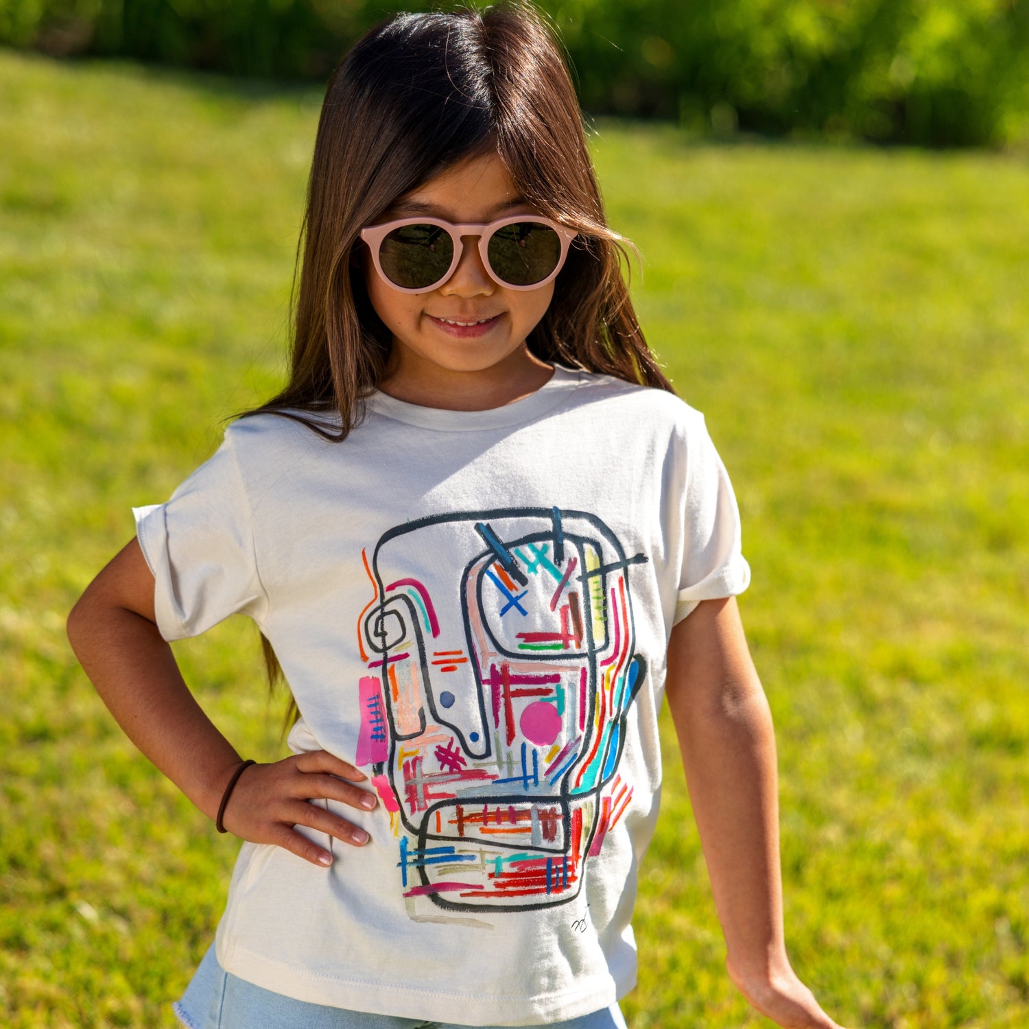 Kids 'Technologic' Large Print T-shirt