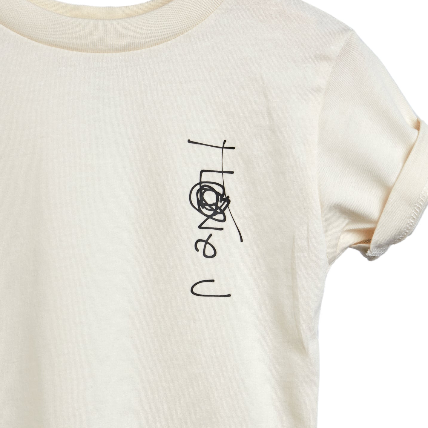 UNIQUE I Love U t-shirt for children. 100% cotton kids t-shirt printed with the original art work of SKINS LA