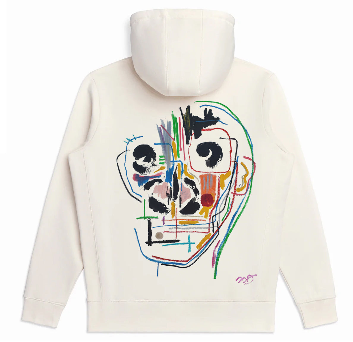 Comprensión Hoodie W/ Hand Painted Elements