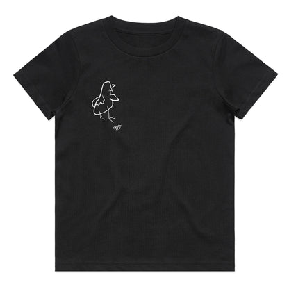 Kids 'Frank White' T-shirt - Black