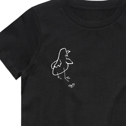 Kids 'Frank White' T-shirt - Black