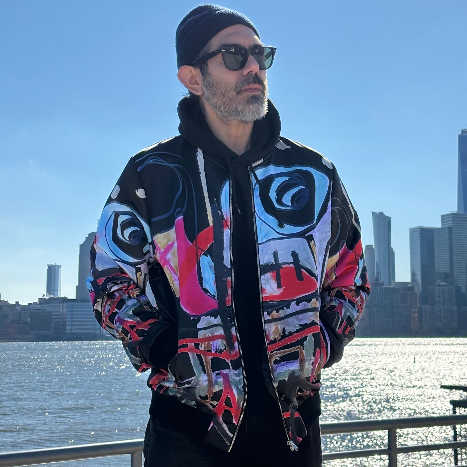 Oye - Satin Bomber Jacket