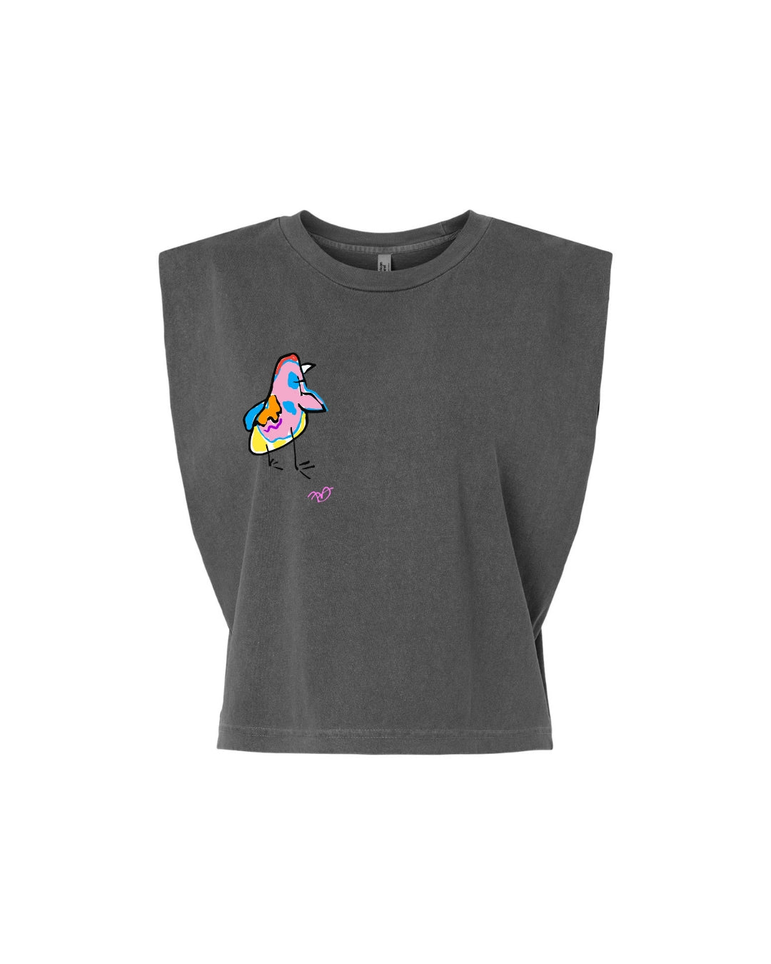 Disco Frank Muscle Tee - Grey