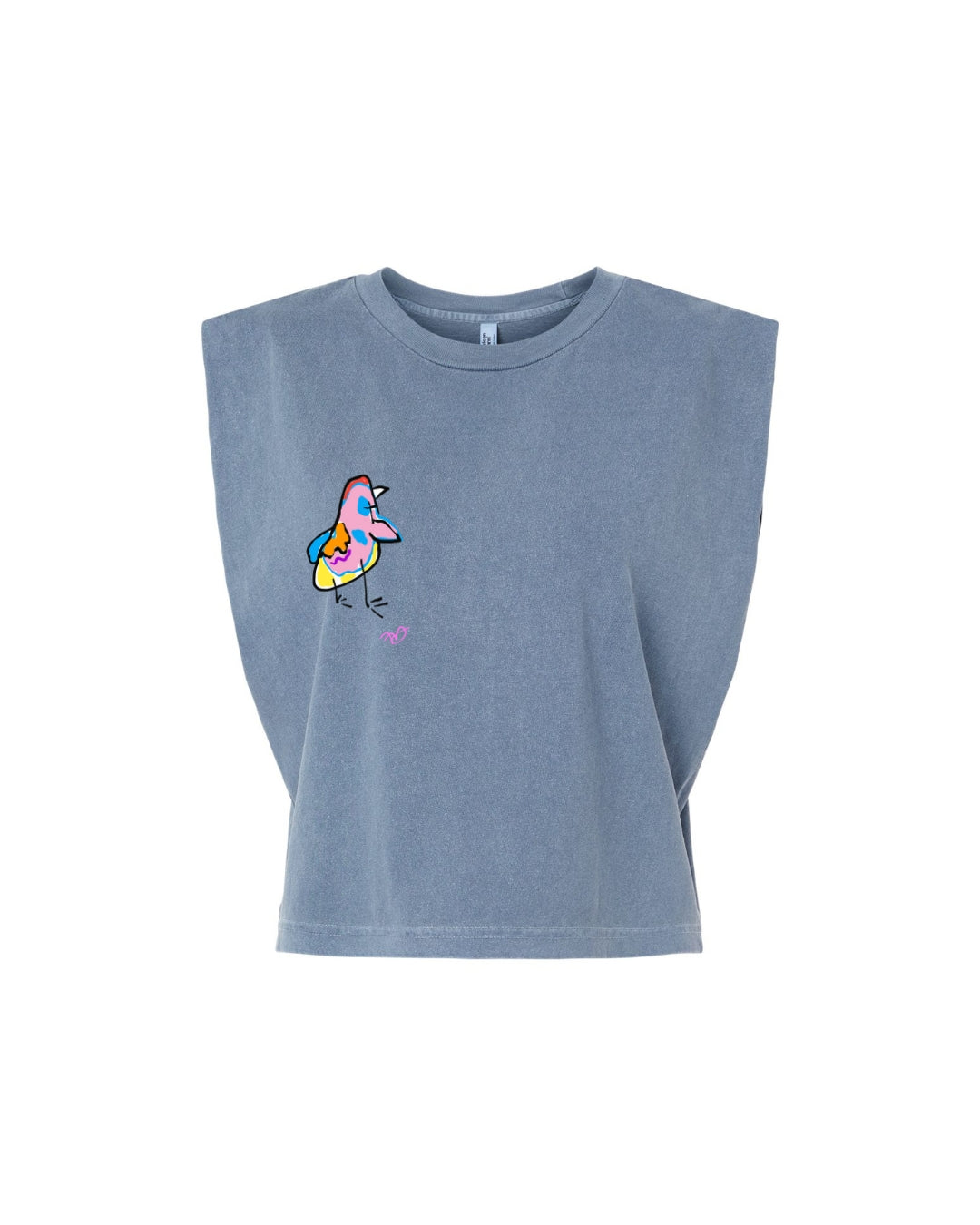 Disco Frank Muscle Tee - Denim