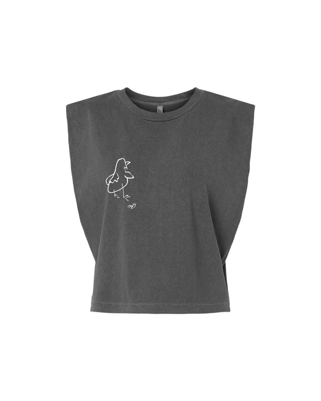 Frank-White Muscle Tee - Grey