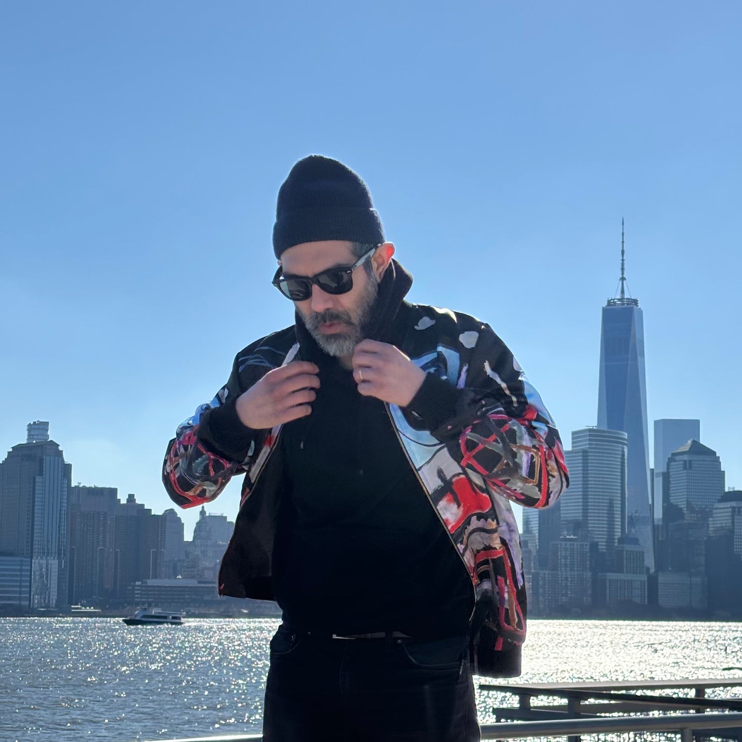 Oye - Satin Bomber Jacket